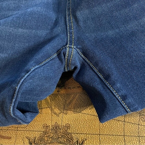 Betabrand Straight-Leg 4-Pocket Yoga Denim Stretch Dark Wash Jean sz M PETITE - Picture 4 of 12